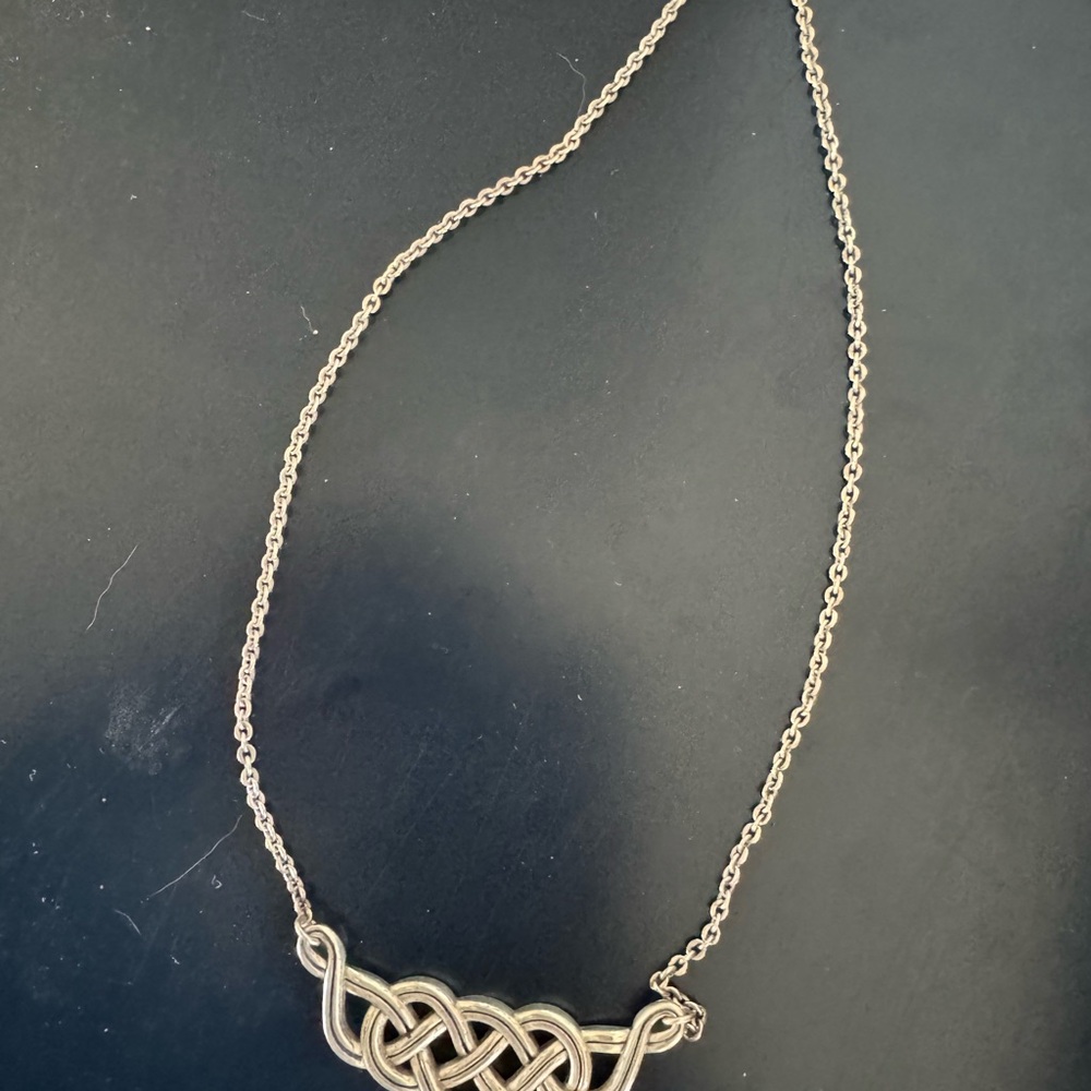 Brighton Silver Celtic Knot Necklace - Picture 2 of 4